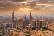 canvas print picture - The Mosque-Madrasa of Sultan Hassan at sunset, Cairo Citadel, Egypt.
