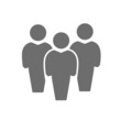 people icon. flat design of people symbol on a white background.