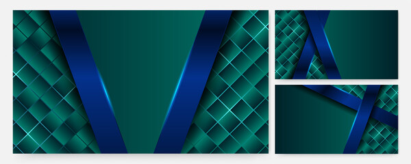 Poster - Modern Light green Blue Colorful abstract Design Banner