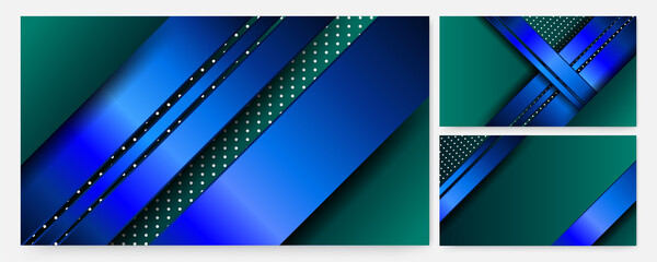 Poster - Technology green Blue Colorful abstract Design Banner