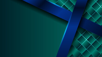 Poster - Modern Light green Blue Colorful abstract Design Banner