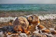 Dead Sea Coast In Ein Gedi. Israel