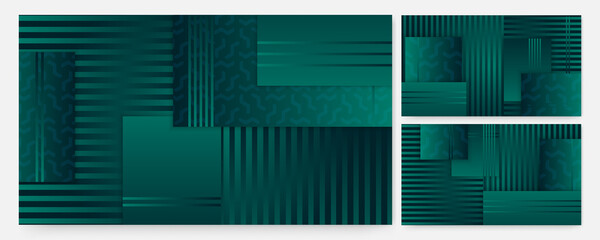 Poster - Technology green Colorful abstract Design Banner