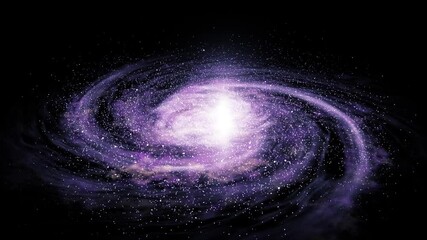 galaxy in rotation rendered at 50 fps