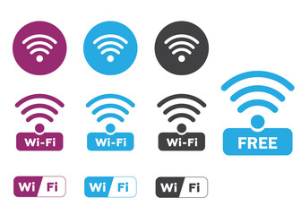 wifi icon on white background