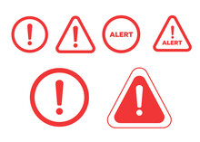 Warning Icon. The Attention Icon. Danger Symbol. Alert Icon