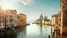 Panorama Of Grand Canal In Venice, Italy