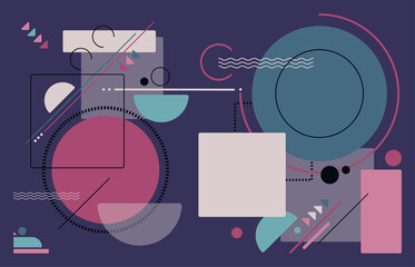 Fototapete - Abstract geometric pattern design of decorative artwork. Design background for simple style template. Illustration vector