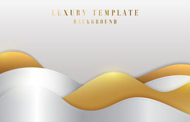 Wall Mural - abstract golden template design of the elegant modern royal template. overlapping for the ad, poster