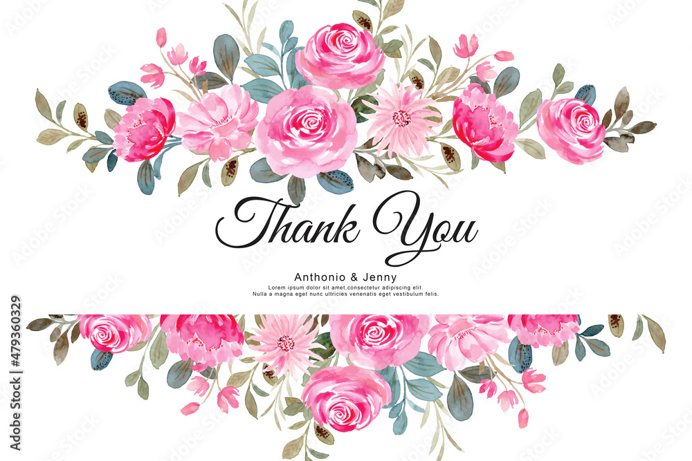 Thank You Flower Border
