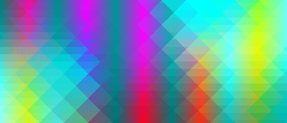 Poster - Abstract gradient background. Mosaic design. Texture made of geometric shapes. The pattern is small squares. Banner for covers, websites, social networks, textiles. Vector illustration.