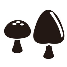 Mushroom Plant And Vegetables Vector Design
