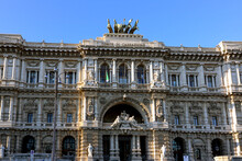 The Facade Of The Palace Of Justice In Rome                  