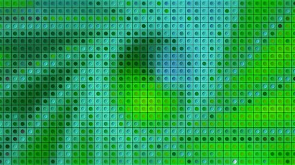 Poster - Abstract spiral radial pixelated background. Motion. Bright wind flow frozen in green colors.