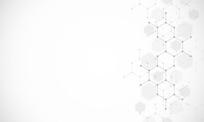 Wall Mural - molecular structure and genetic engineering, science, innovation technology