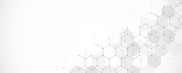 Wall Mural - Hexagon shape pattern