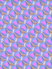 Poster - 3d rendering pattern of rectangles with multicolored texture. Modern cover template. Digital illustration