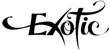 Exotic - Custom Calligraphy Text