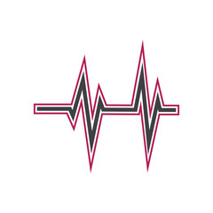 Sound waves vector illustration design