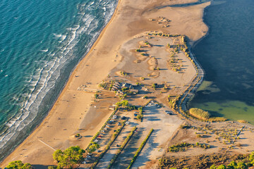 Wall Mural - Aerial view of the Iztuzu turtle beach near Dalyan village, Turkey