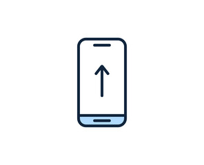 Fototapete - Upload flat icon. Thin line signs for design logo, visit card, etc. Single high-quality outline symbol for web design or mobile app. Siign outline pictogram.