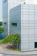 Aufkleber - Exterior of modern architecture. Building abstract background  pattern