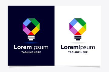 Poster - smart logo with gradient color concept