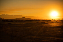 Scenic California Mojave Desert Sunset El Mirage Basin