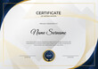 © SyahCreation - Modern employee golden blue certificate design template