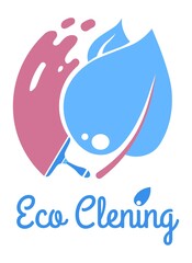 Poster - Eco cleaning service for home tidiness vector