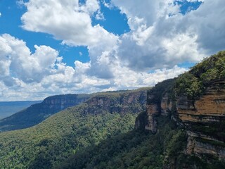 Blue Mountains on the sunny day in Australia