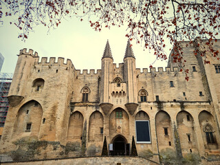 Canvas Print - Palace of the Popes (Palais des Papes) in Avignon, France