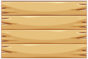 Wall Mural - blank wood board on white background