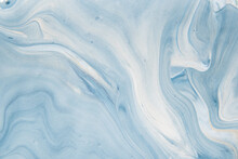 Space Abstract Background. Marble Texture. Acrylic Paints. Aquamarine Luxury Art In Eastern Style Natural Pattern.