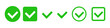 © illust_monster - A set of checkmark icons. Vectors.