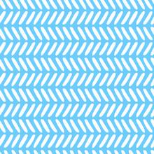 Herringbone Seamless Pattern On A Blue Background. Hand Drawn Vector Illustration.