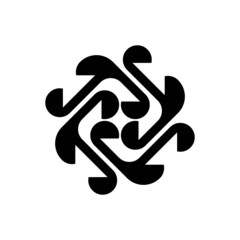 Poster - Abstract logo. Geometric abstract logos. Icon design