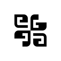 Poster - Abstract logo. Geometric abstract logos. Icon design