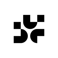 Poster - Abstract logo. Geometric abstract logos. Icon design