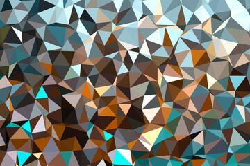 Fototapete - abstract colorful geometric background. low polygon wallpaper