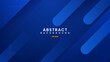© BoBloob - Minimal blue geometric shape overlay layer background. Modern template design for covers, brochures, web and banner.