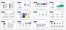Presentation Pages. Creative Infographic Slide, Corporate Advertising Business Layout. Vector Modern Presentation Design Mockup