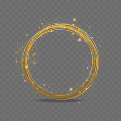 Poster - Golden ring background.
