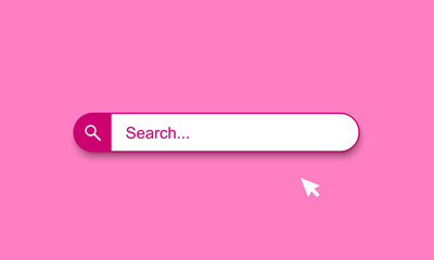Poster - Search bar design element. Search Bar for UI. Vector illustration