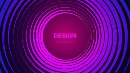 Poster - Vector abstract background. Color tunnel design. Texture of circles twisted into spiral, hypnosis, maze. Design of banner, poster for website, frame for social networks.