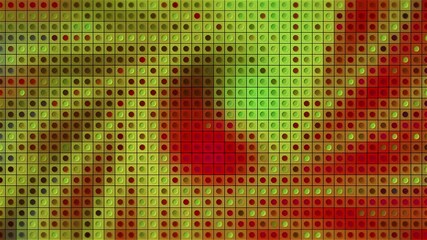 Poster - Bright mosaic background. Motion. An abstraction in which different light details shimmer, made as a designer.