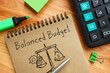 Balanced Budget is shown on the photo using the text