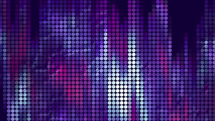 Poster - Abstract music equalizer background loop animation. Motion. Music or sound wave pixelated background.