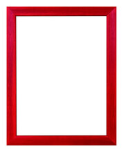 Red Frame Isolated On The White Background