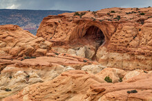 Scenic View Of Cassidy Arch In Capitol Reef National Park, Utah